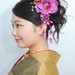 ナチュラルな黒髪で振袖引き立つ、成人式のヘアスタイル♡