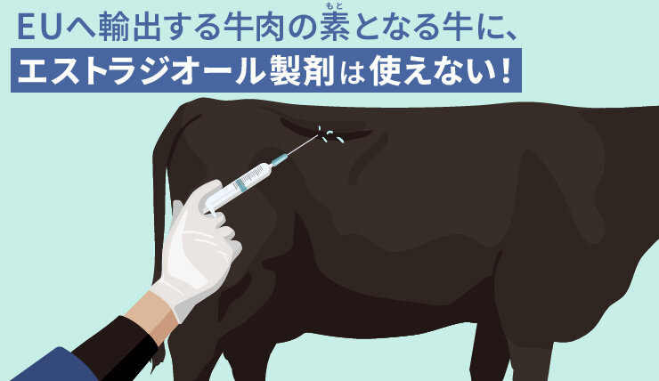 EUへ輸出する牛肉の素となる牛に、エストラジオール製剤は使えない