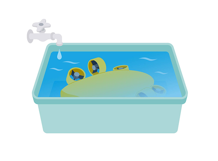 使用後の洗浄