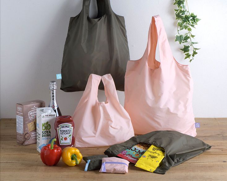 大小2つのエコバッグをコンパクトに携帯できる画期的なエコバッグ「2coBAG」が登場!