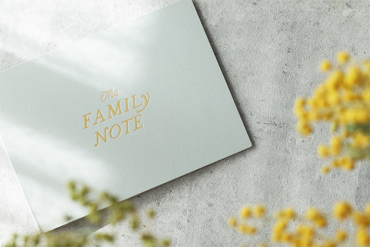 家族と、もっと"家族"に。家族との心の距離を近づけるノート「THE FAMILY NOTE」